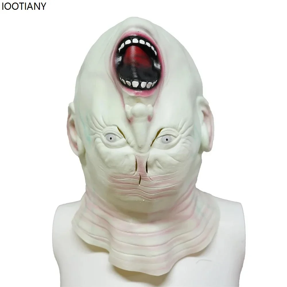 

CosplayHalloween Horror Mask Zombie Latex Inverted Head Cover Party Role Play Bloody Disgusting Mask Easter Alien Masquerade Pro