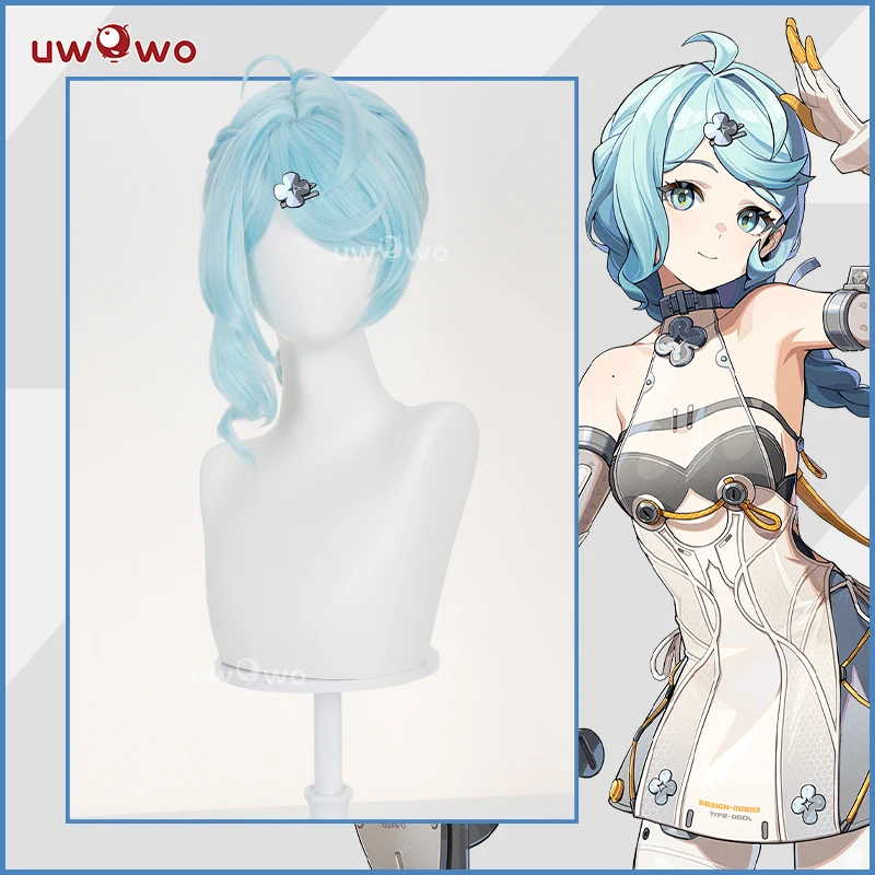 

UWOWO Seed Wig Game Zenless Zone Zero ZZZ Seed Cosplay Wig Blue Hair Long Hair Halloween Wig