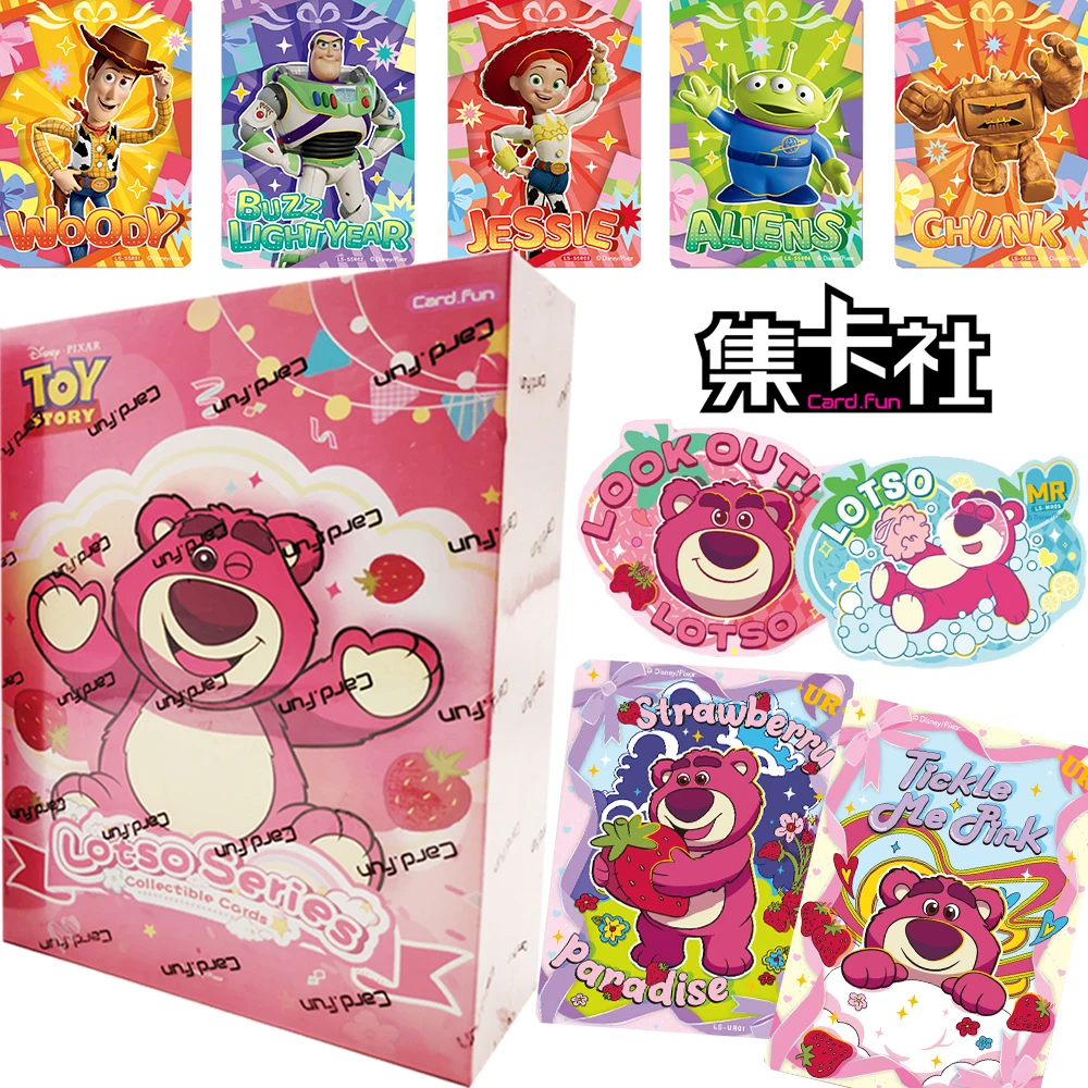 

CARD.FUN Lotso Коллекционные карты для детей Анимированные фильмы История игрушек Базз Лайтер Вуди SSR UR Фигурки Карты Рождественские подарки