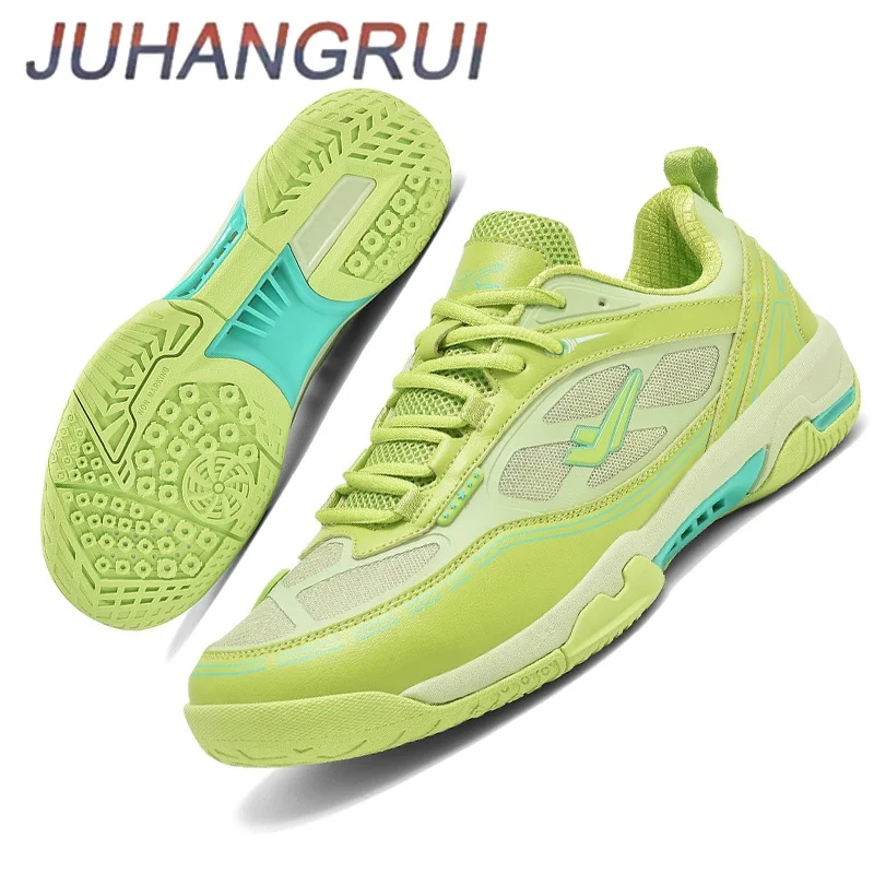 Mens Womens Professional Badminton Shoes Competition Training Sneakers Anti-slip Table Tennis Shoes Breathable Lightweight