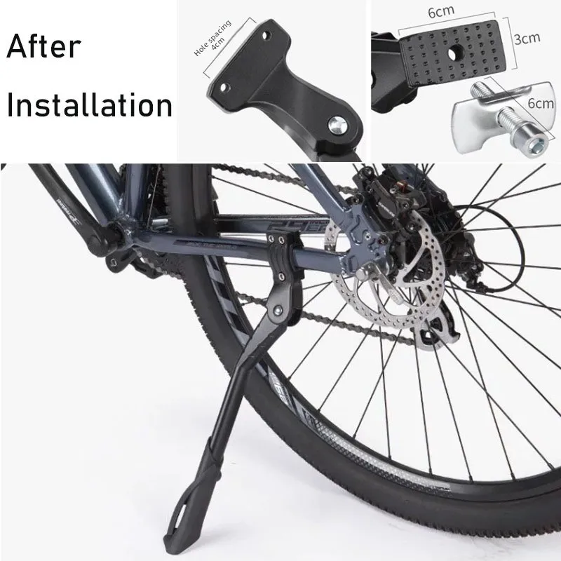 قضيب دعم الدراجة الجبلية، حامل إطار دراجة سميك ومقوى ومضاد للانزلاق لعشاق ركوب الدراجات الجبلية