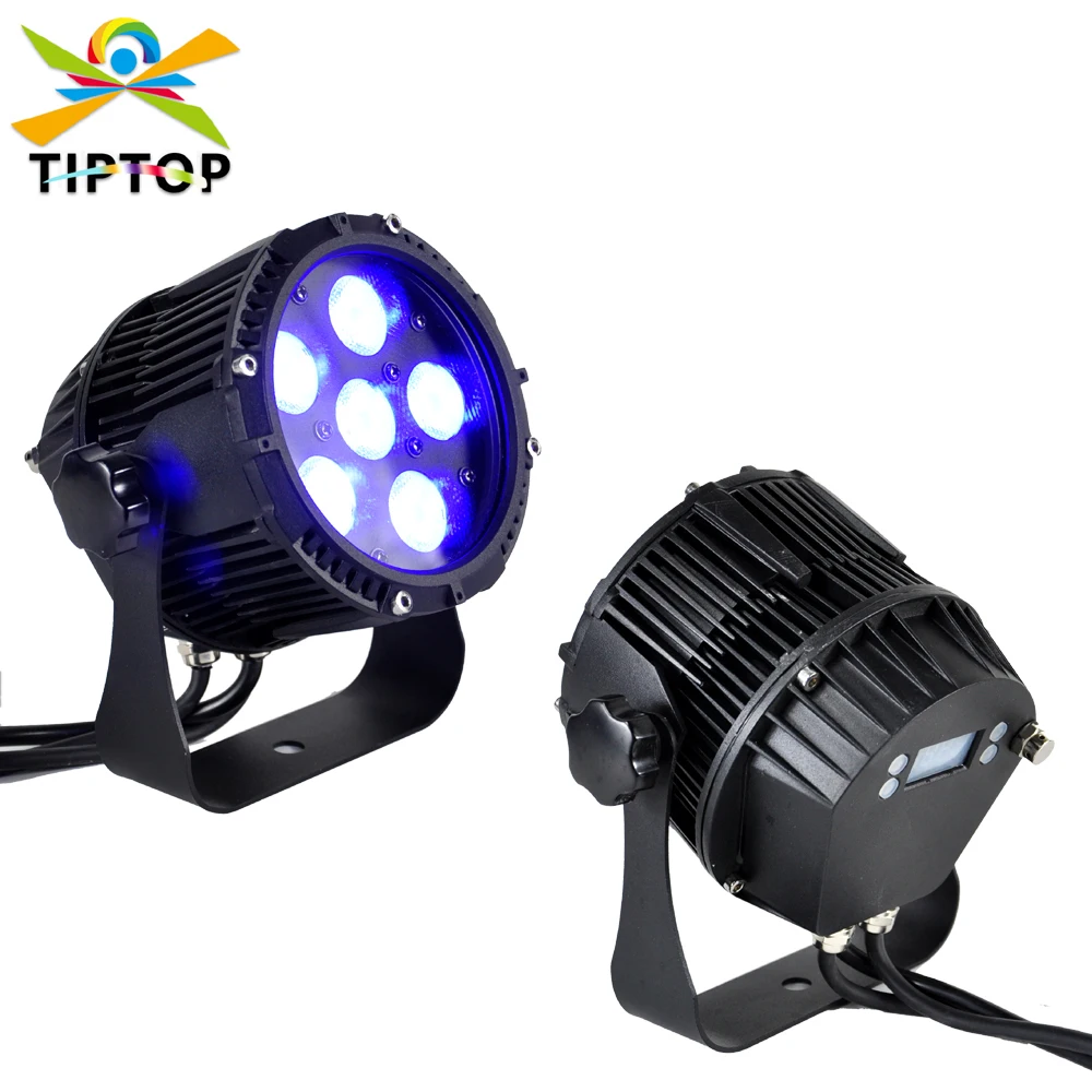 Hot Sales TIPTOP LED Waterproof 6x12W Mini Spot Par Light DMX Controller Party DJ Disco Bar Strobe Dimming Effect TP-P0612