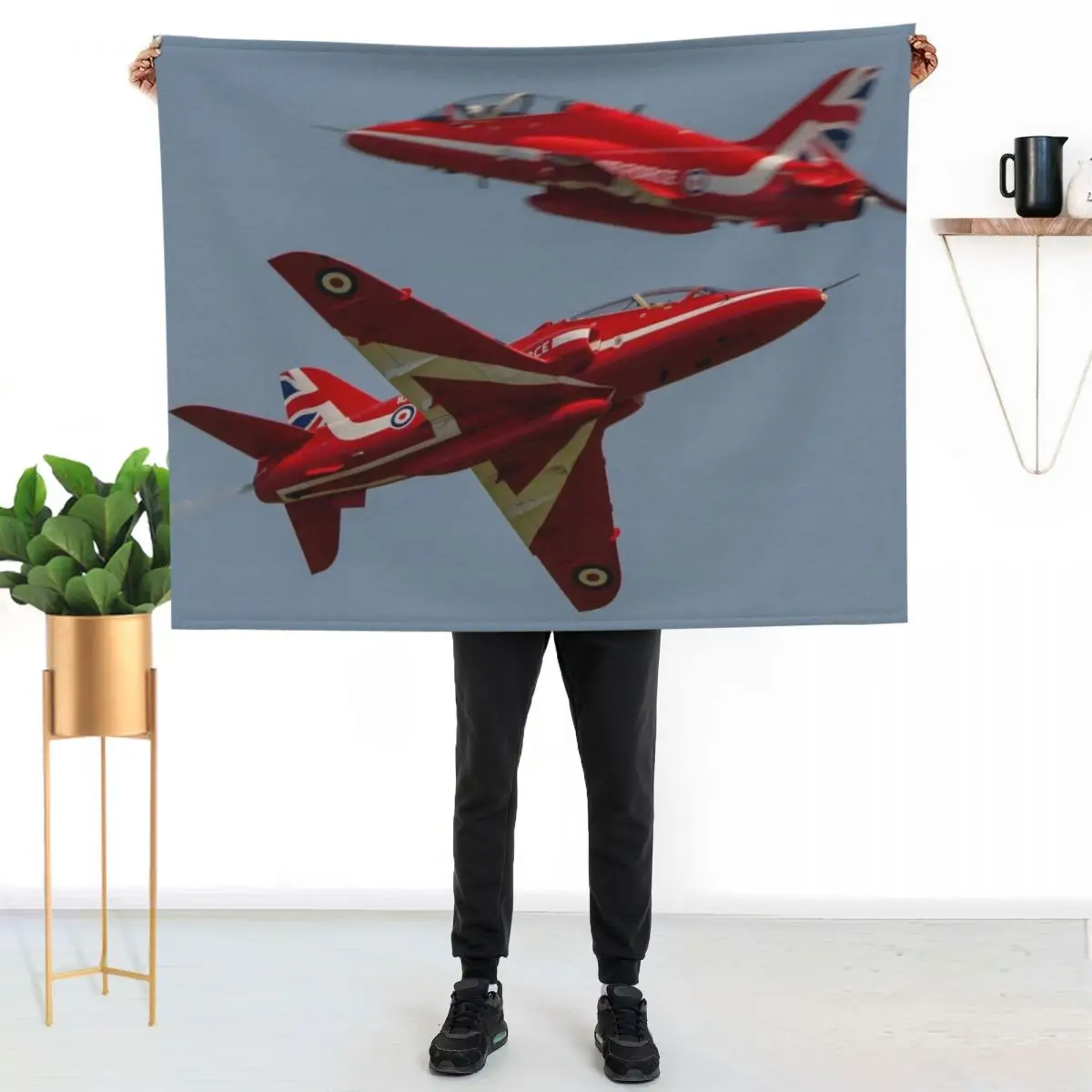 

Reds Crossover Throw Blanket Travel Size Cozy Blanket for Plane Train