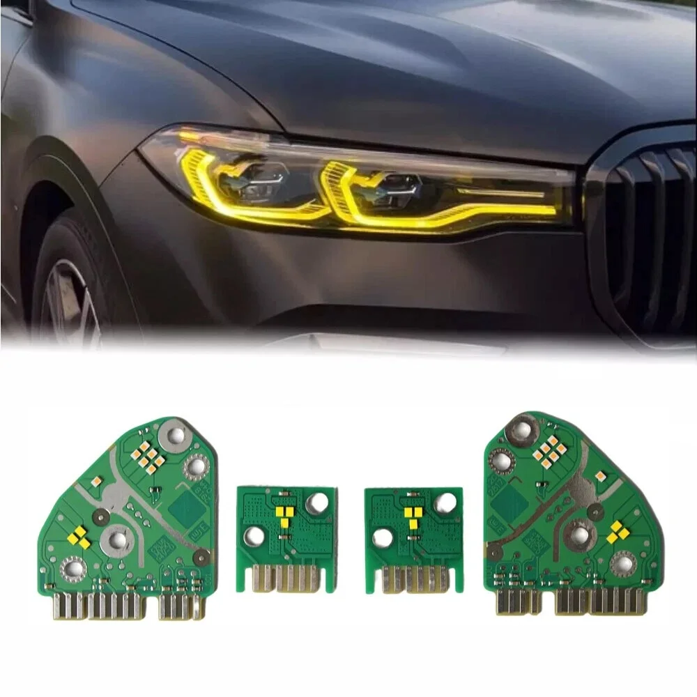 

Yellow Red Blue Angel Eyes DRL LED Board For 2019-2021 BMW X7 G07 LED & Laser headlight