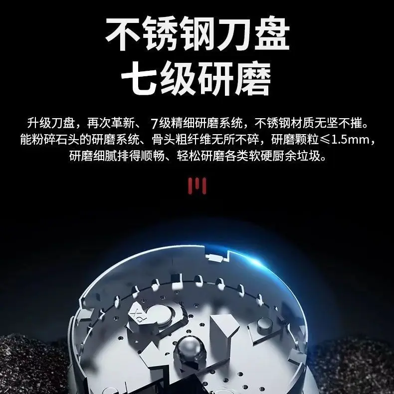 Automatische Müllentsorgung Haushalt Küche Lebensmittelabfall Mühle High Power leise Mahlspüle leise Lebensmittelabfallentsorgung neu