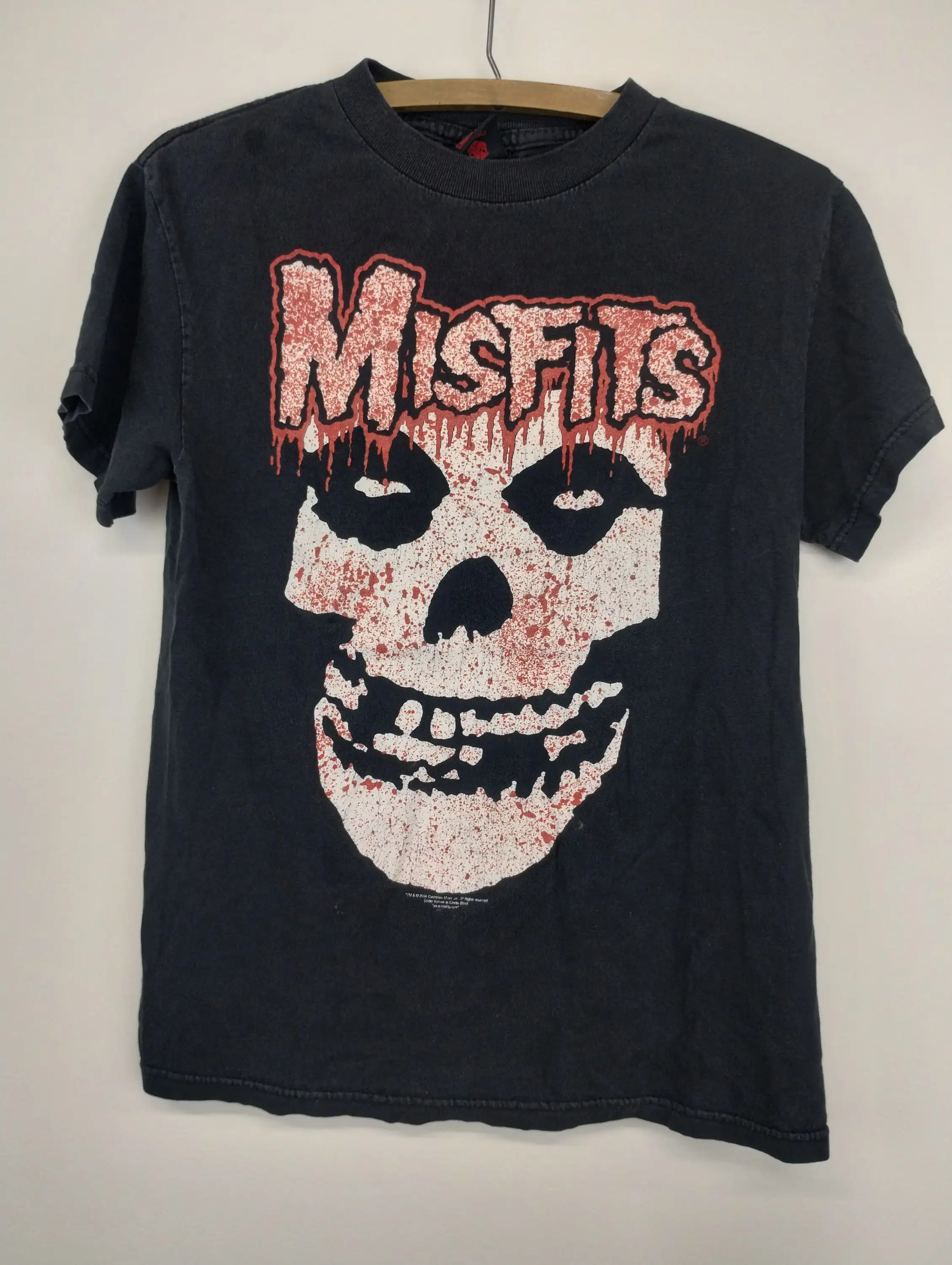 S 00S Cinder Block The Misfits Skull Face T-Shirt Baumwolle Schwarz 1990er 2000er Jahre Danzig Band Tour Sweat
