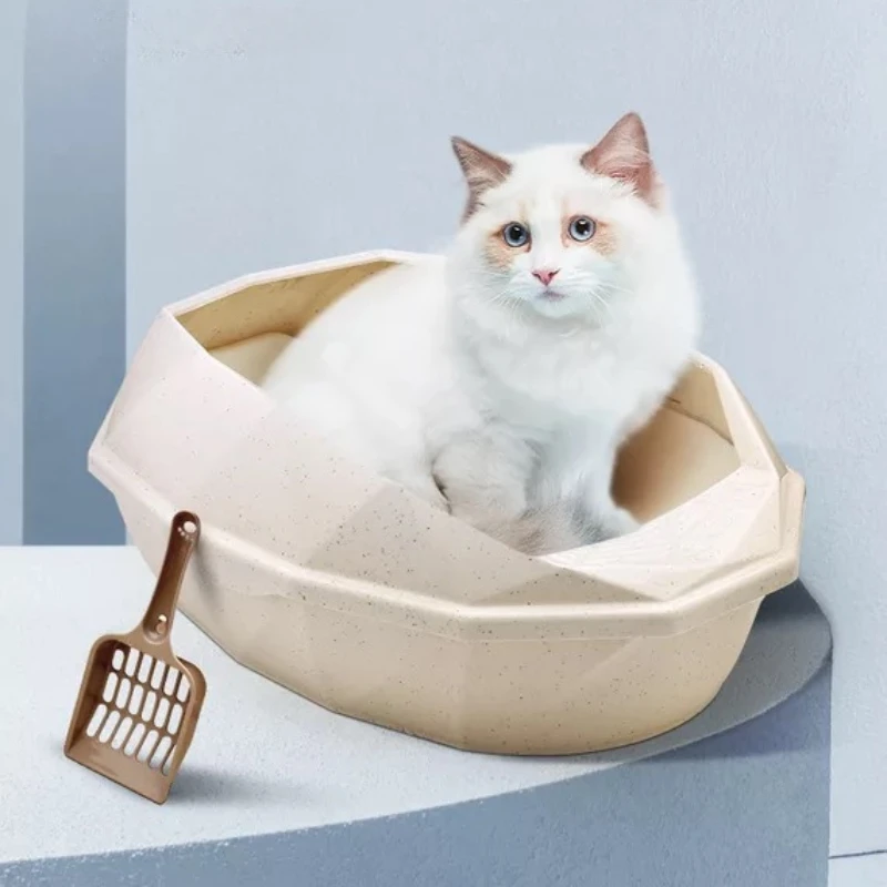 

Portable Cat Litter Box, Semi-Enclosed, Anti-Splash, Ventilation, Toilet, Potty, Indoor, Bedroom, Living Room, Balcony, Pet Supp