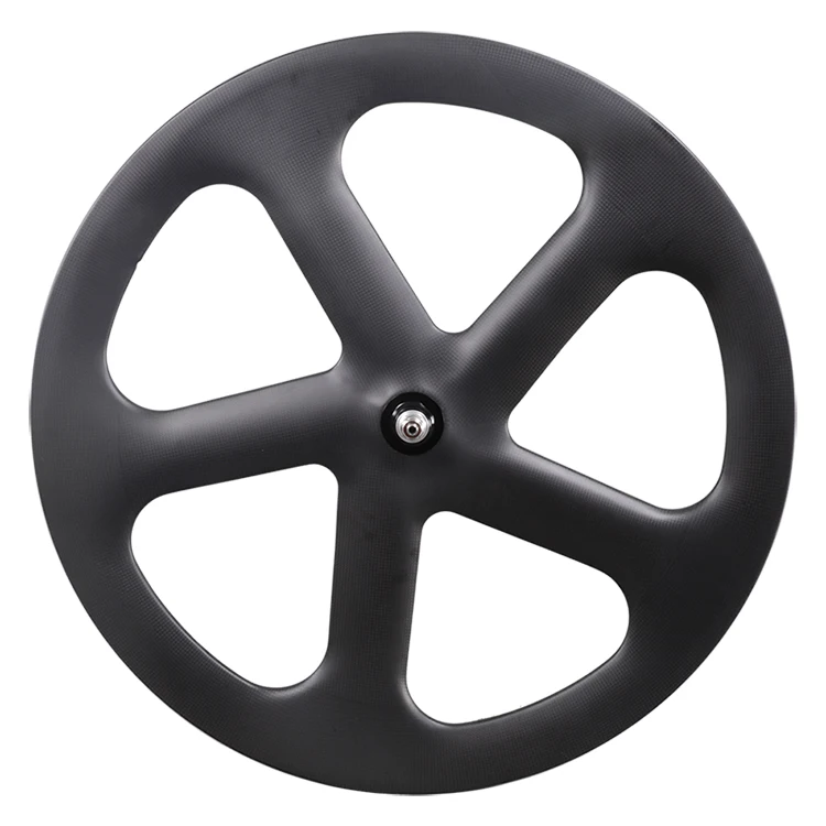 700C carbon 5-spoke bicycle wheels for track bicycles