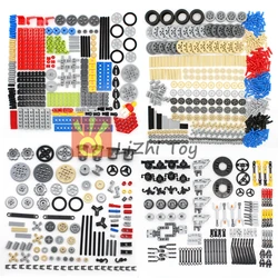 MOC Technical Compatible with Building Blocks Bricks Pin Liftarm Studless Beam Axle Connector Panel Gear Car Mindstorms Toys