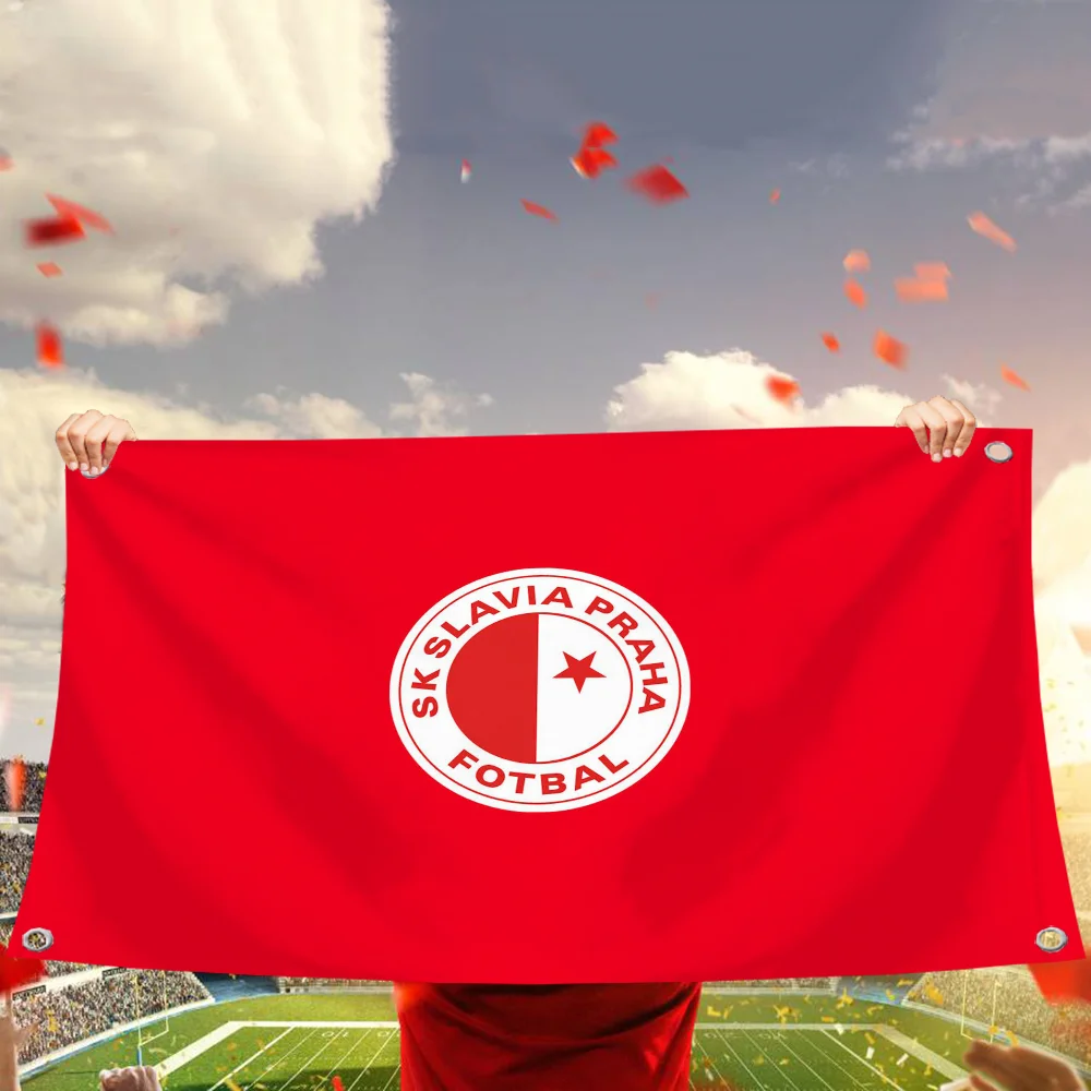 Flag Pride Flag Flag to Hang Flags for Rooms Banner SK Slavia P-praha Fc Room Decor Y2k Flags and Banners Outdoor Decorations