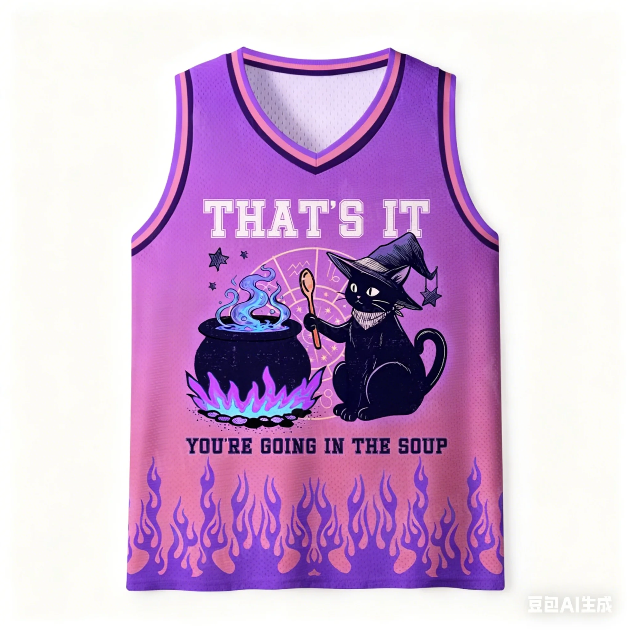 Y2K Gothic Cat Magician Printed 3D Sports and Leisure Tank Top for Men and Women, Children and Children, Punk Style Street Style