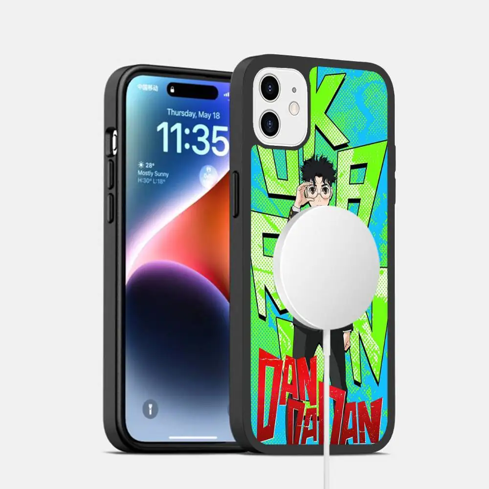 

Classic Anime D-dandadanS Cartoon Phone Case Magnetic For IPhone 16 14 13 12 15 Pro Max Plus For Magsafe Wireless Charge Cover