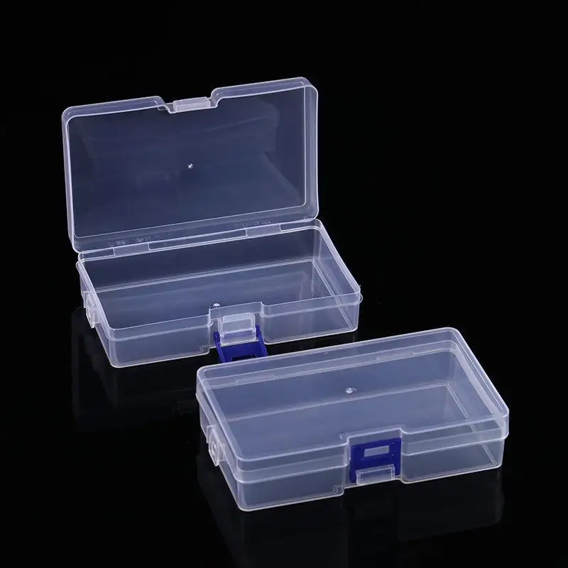 Square Plastic Transparent Storage Box Jewelry Beads Container Fishing Tools Accessories Box Small Items Sundries Organizer Case