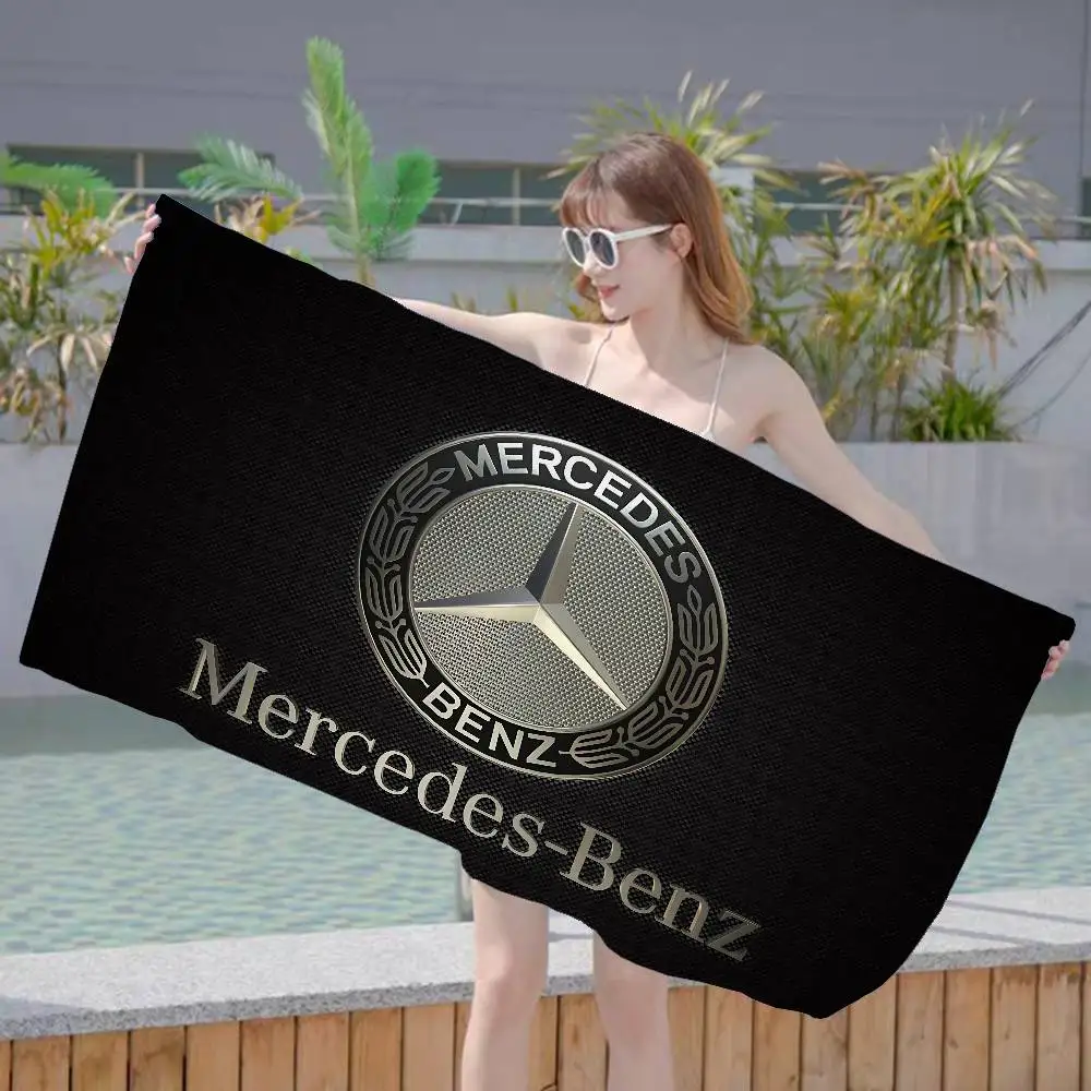 Car M-Mercedes-Ben-z-Back Big Microfiber Beach Towels Quick Dry Towel Sand Beach Towels Pool Towel for Travel Swim Pool Yoga