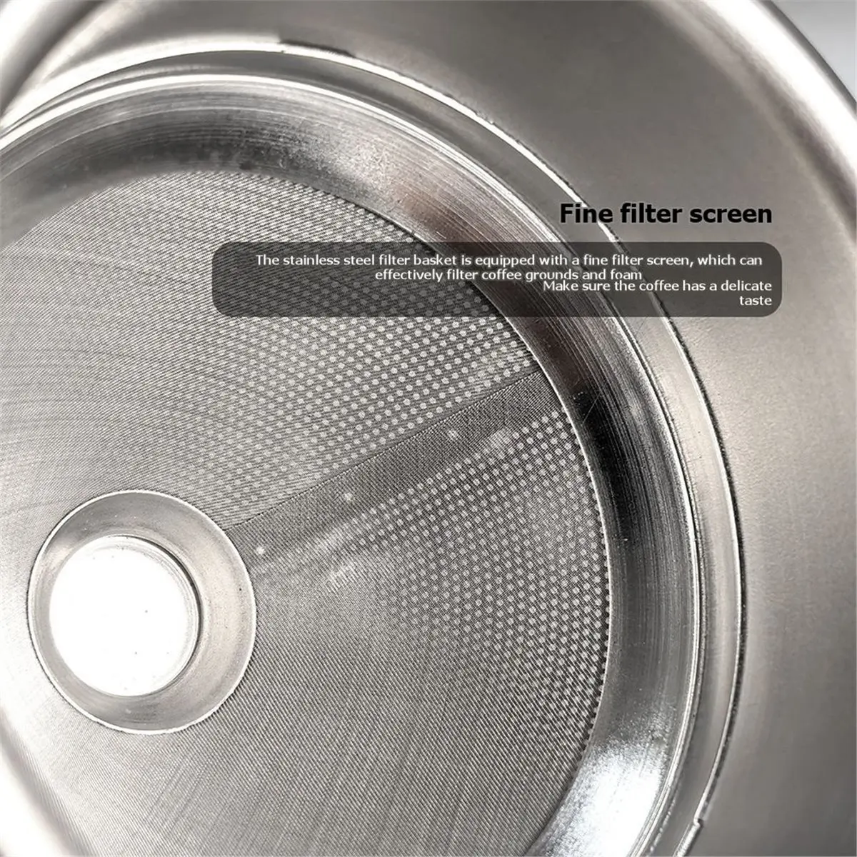 58mm Portafilter Basket Coffee Filter, Stainless Steel Fine Mesh Filter for Tampers and Bottomless Portafilters