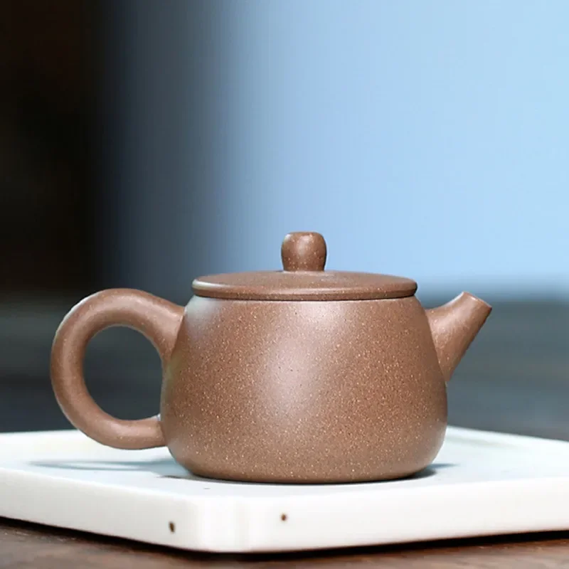 100ml Chinese Yixing Purple Clay Teapots Ball Shaped Infuser Tea Pot Beauty Kettle Raw Ore Handmade Zisha Tea Set Customized