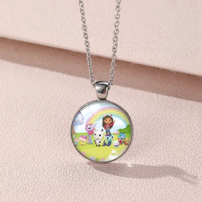 Gabby collar de casa de muñecas para mujeres y niñas, colgante de Anime de dibujos animados, cadena de sudor de pedante gótico, joyería de fiesta de