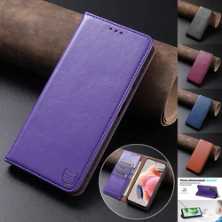 Xiaomi Redmi Note 13 12S 11 10 9 13C 12C 10C Poco X6 C65 M6 Pro 11T 13T 용 지갑 피부 친화적 인 자기 카드 플립 가죽 케이스