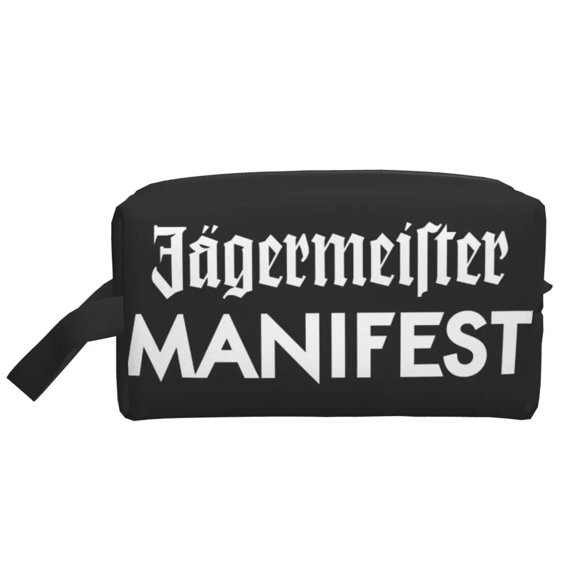 Bolsa de cosméticos de viaje personalizada Jagermeister Manifest, organizador de maquillaje para mujer, kit de almacenamiento de belleza para mujer