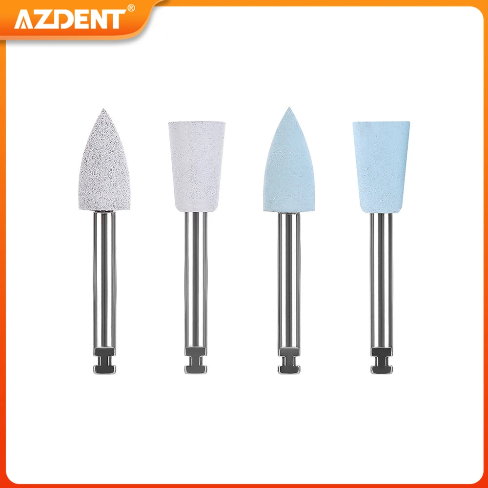 

4PCS/Box AZDENT Dental Composite Polishing Kit RA 0304 Resin Porcelain Silicone Polishers for Contra Angle Low Speed Handpiece