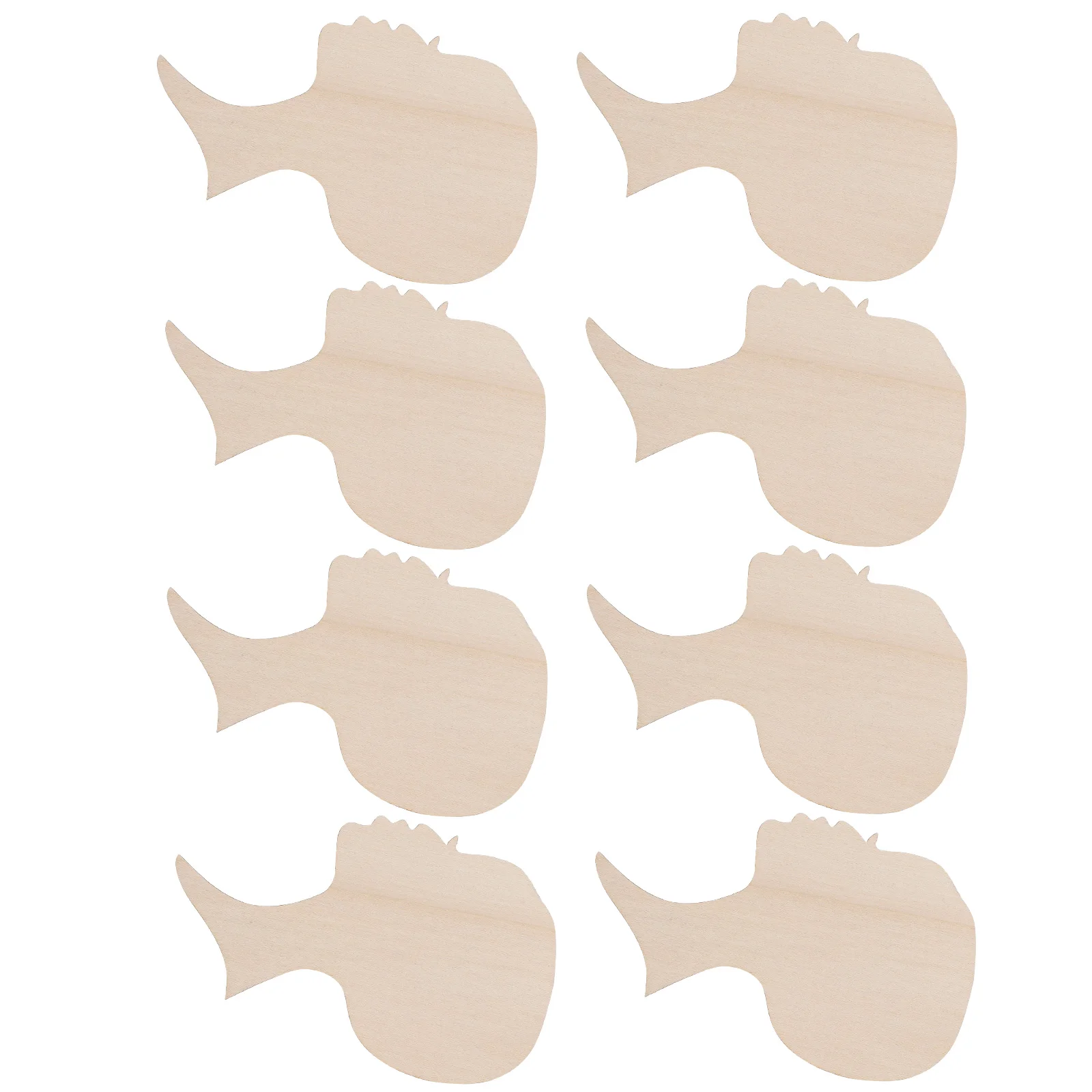 

8 Pcs Painting Wood Slices Blank Cutouts Craft Chips Template Unfinished Plaques Home Unfinished Wood Pieces Decor Gifts