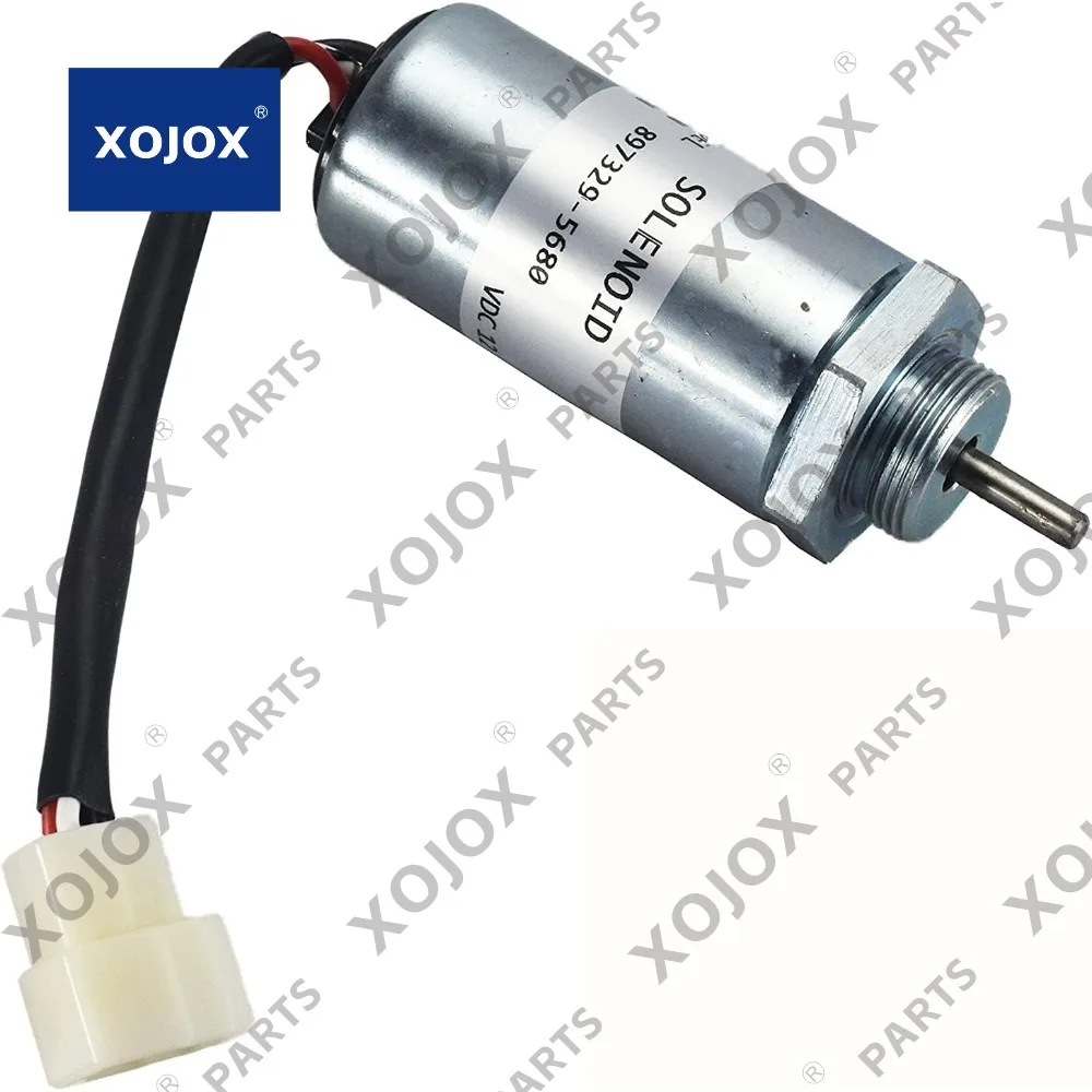

XOJOX Fuel Shut off Solenoid 897329-5680 for Isuzu 3LD1 3LD2 4LE1 engine and Hitachi, Kobelco SK75-8