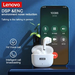 Lenovo Ear Telefon TWS LP40 Pro, Immersive Sound, Bluetooth 5.0, Mikrofon, Berührungssteuerung, Geste, lange Wartezeit, original 12 Hauptverkäufe von Dodo - №3