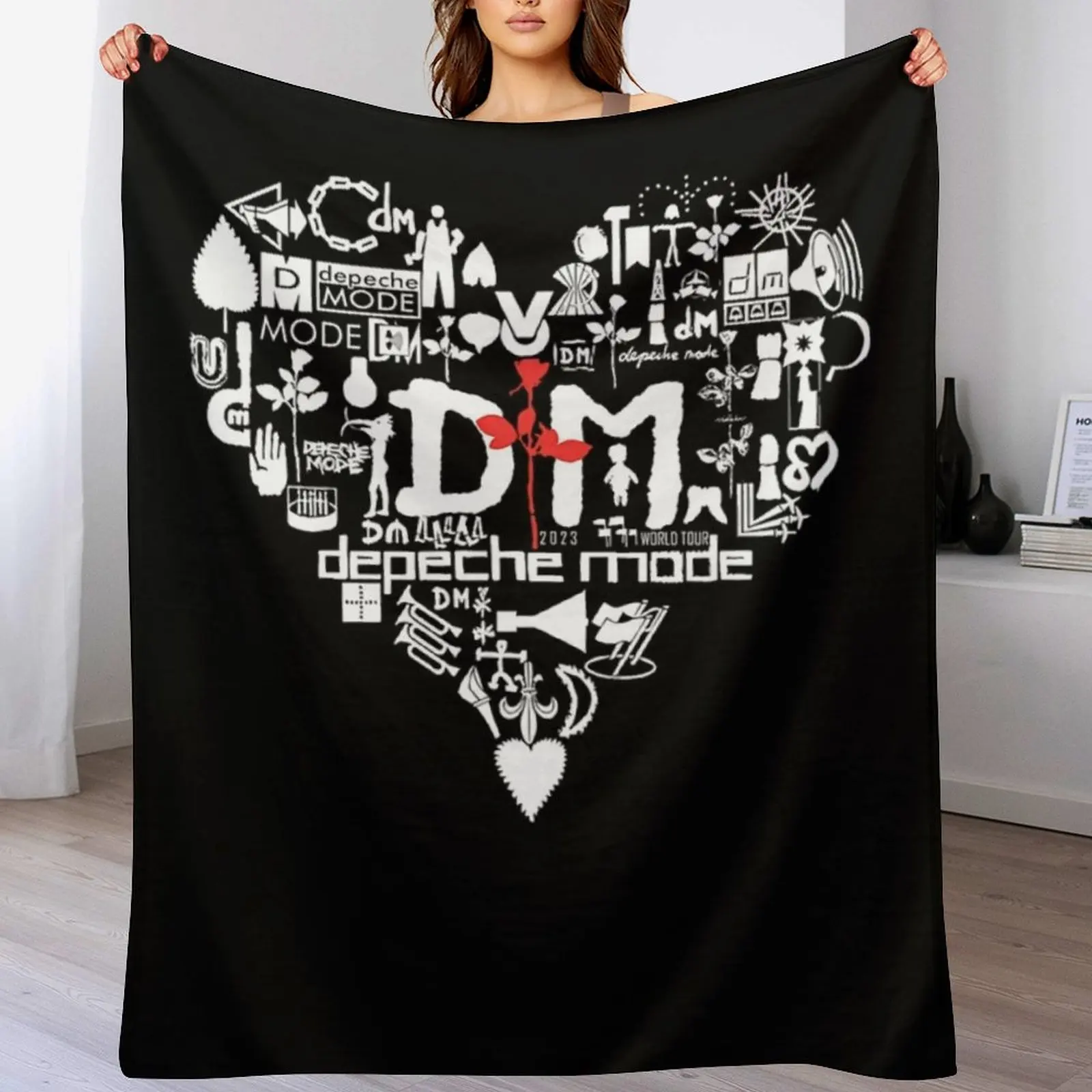 

Vintage World Tour Memento - Classic Musician Band 2024 Throw Blanket Warm Comfortable Blanket Gift for Parents Friends