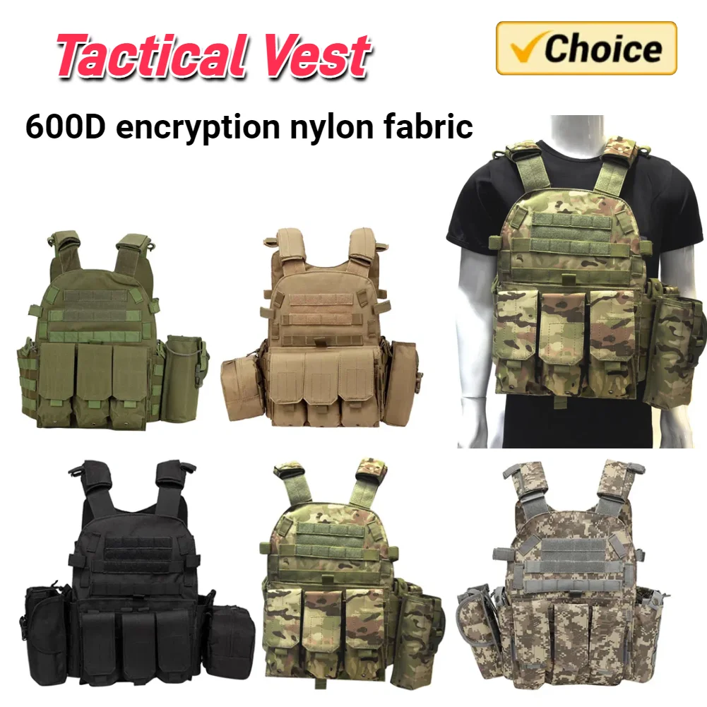 

Нейлоновый тактический жилет, бронированный, камуфляжный, для охоты, для мужчин и женщин, регулируемый, боевое снаряжение для охоты