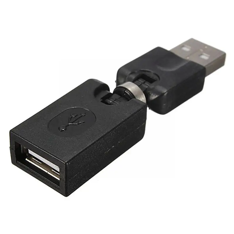 New USB 2.0 Male To USB Female 360 Degree Rotation Angle Extension cable Adapter Hot new