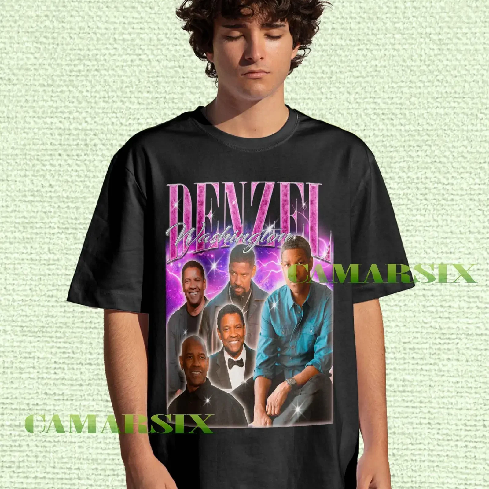 Vintage Denzel Washington T Shirt 90s Retro Bootleg Classic Movie Actor Alonzo Harris Malcolm X John Creasy Fans vintage