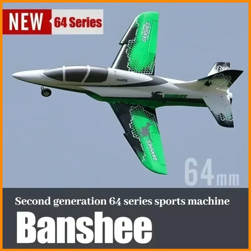 Freewing New 64mm Series Sports Aircraft Banshee Culvert Model Aircraft Assembly Fixed Wing Aircraft Model Trainer Aircraft