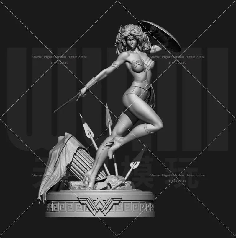 1/24 1/18 Scale DIY Self-assembled GK 3D Resin Un-panited Doll White Model Superhero Barbara Koriand'r Anti-hero Harley Eisley
