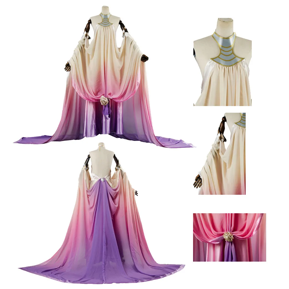 

Adult Women Movie Space Battle Padme Cos Amidala Roleplay Fantasy Dress Outfits Costume Fancy Dress Up Party Clothes