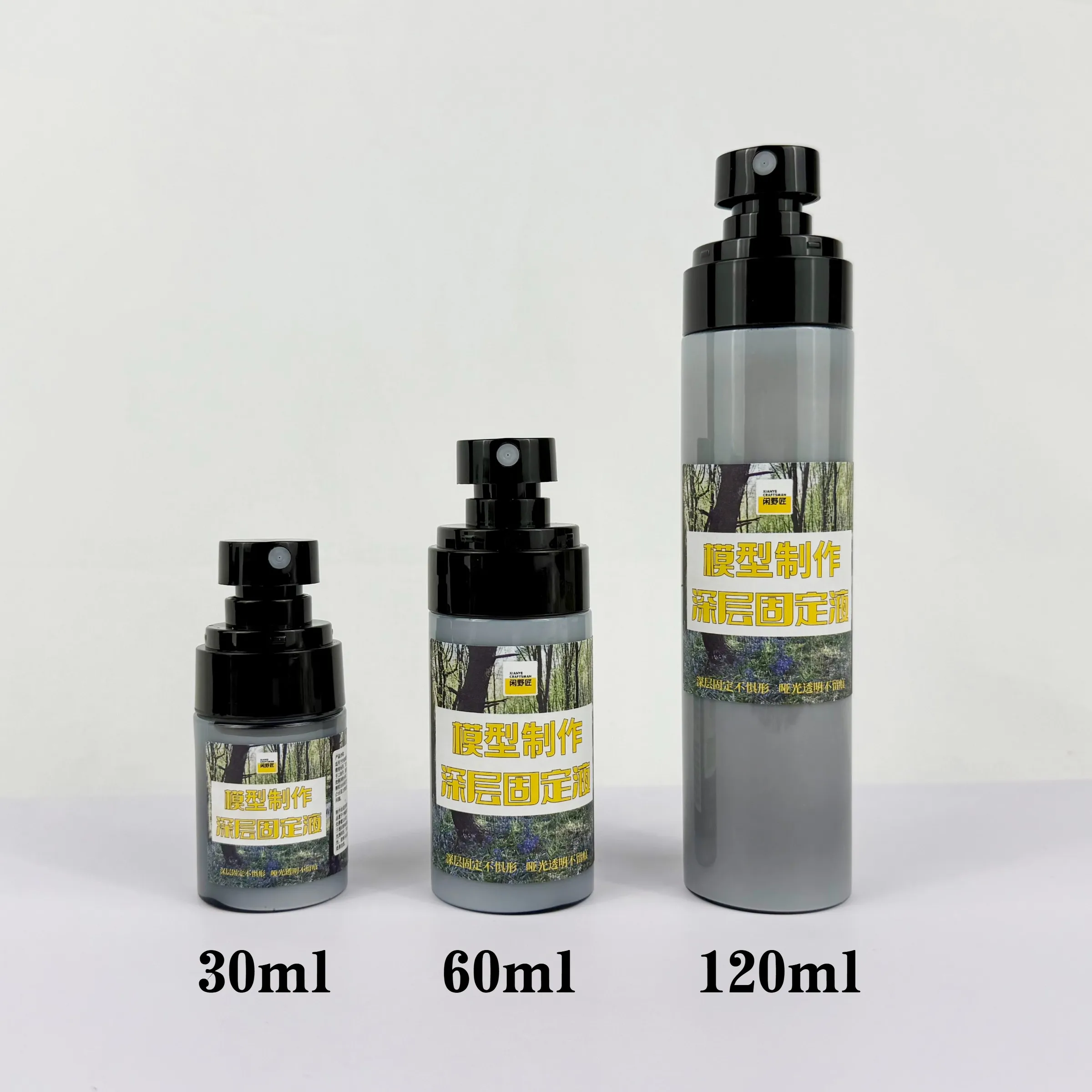 Miniature Scenery Fixative Spray Model Diorama Ground Grass Flock Static Grass Gravel Fixing Liquid Model Making Kit 30/60/120ML