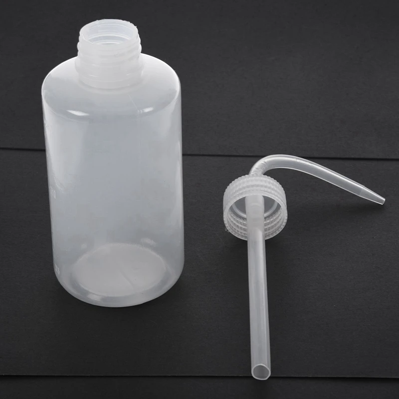 5X 500Ml 90 Degree Angle Tip Oil Liquid Holder Squeeze Bottle Clear White