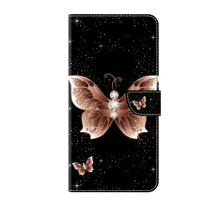 For iPhone 15 Pro Max Case Printed Pattern Wallet Flip Book Cover on for Apple 15 Pro iPhone 15Pro Max 15 Plus Phone Case Fundas