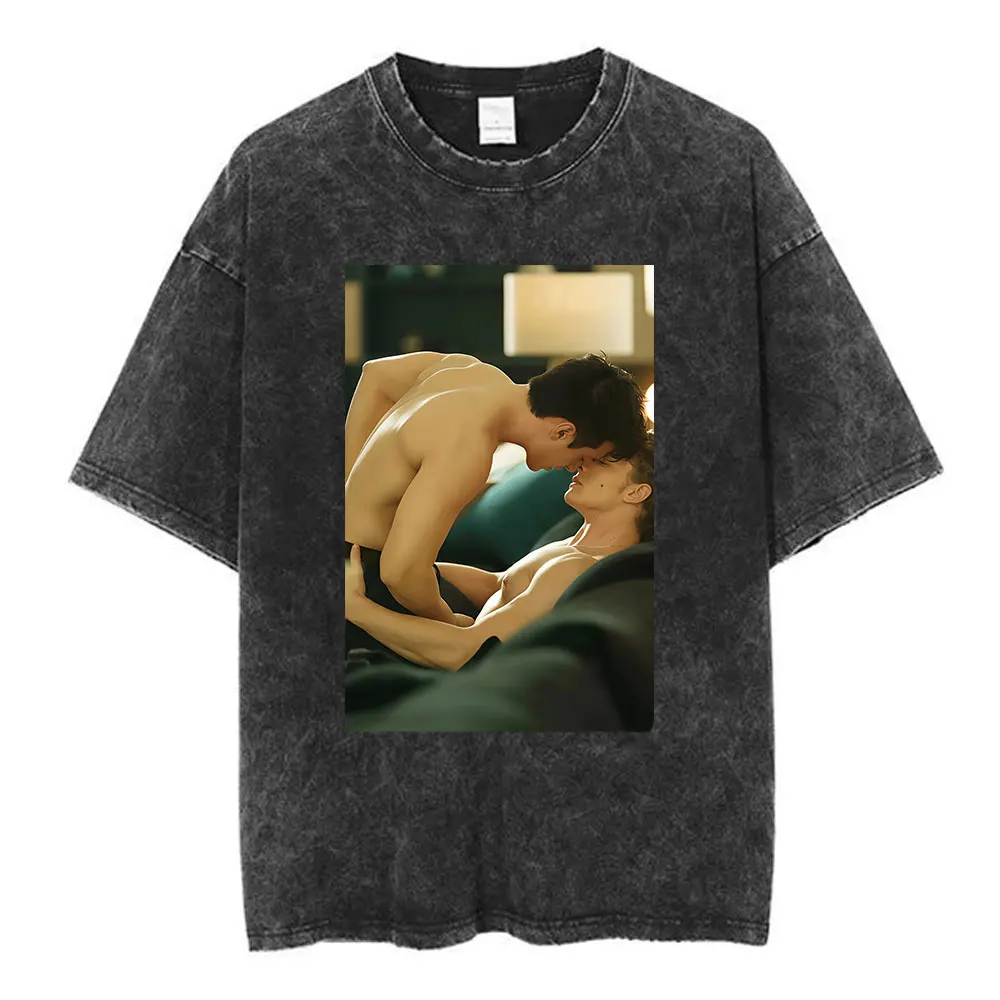 

Винтажная футболка с эффектом потертости Rivalry: забавные канадские футболки с волками и птицами, унисекс, модные, с коротким рукавом, эстетичные