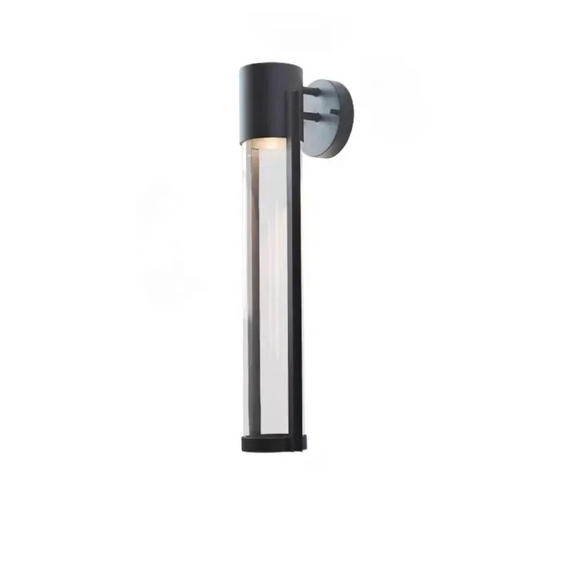 Outdoor LED garden wall light IP65 waterproof aluminum modern cylindrical design light sensor for village corridor cafe
