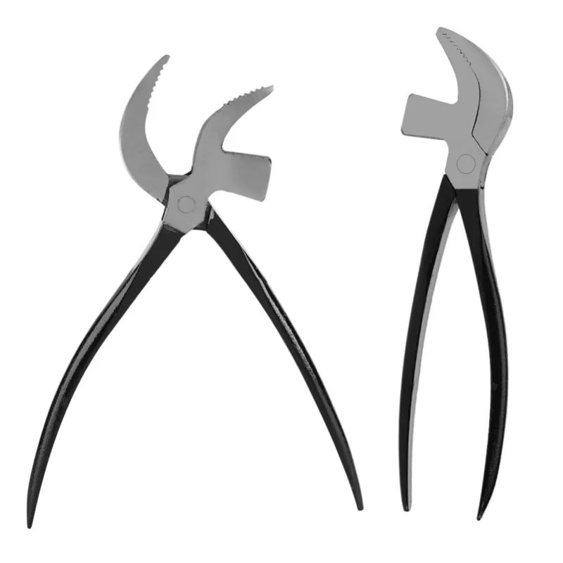 45 #   Pinza per calzolaio in acciaio per calzolai in pelle, strumento di lavoro fai da te, a forma di becco, azionata a mano