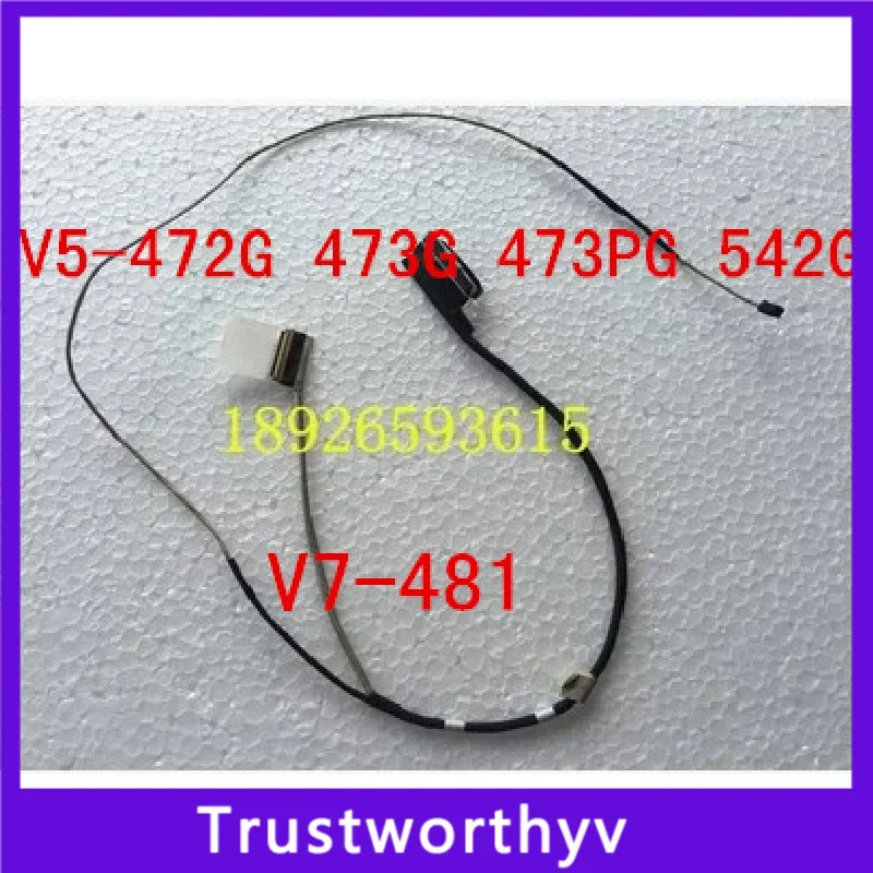 NEW led lcd lvds display video flat cable For Acer V5-472G V5-472PG V7-481P DD0ZQKLC000