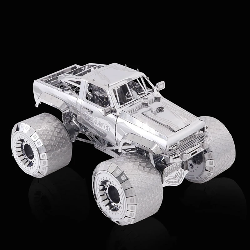 Conjunto de modelo de montagem de metal 3d, quebra-cabeça diy, jogo de quebra-cabeça adolescente, kit artesanal, bicicleta grande off-road, brinquedos infantis, presente de aniversário