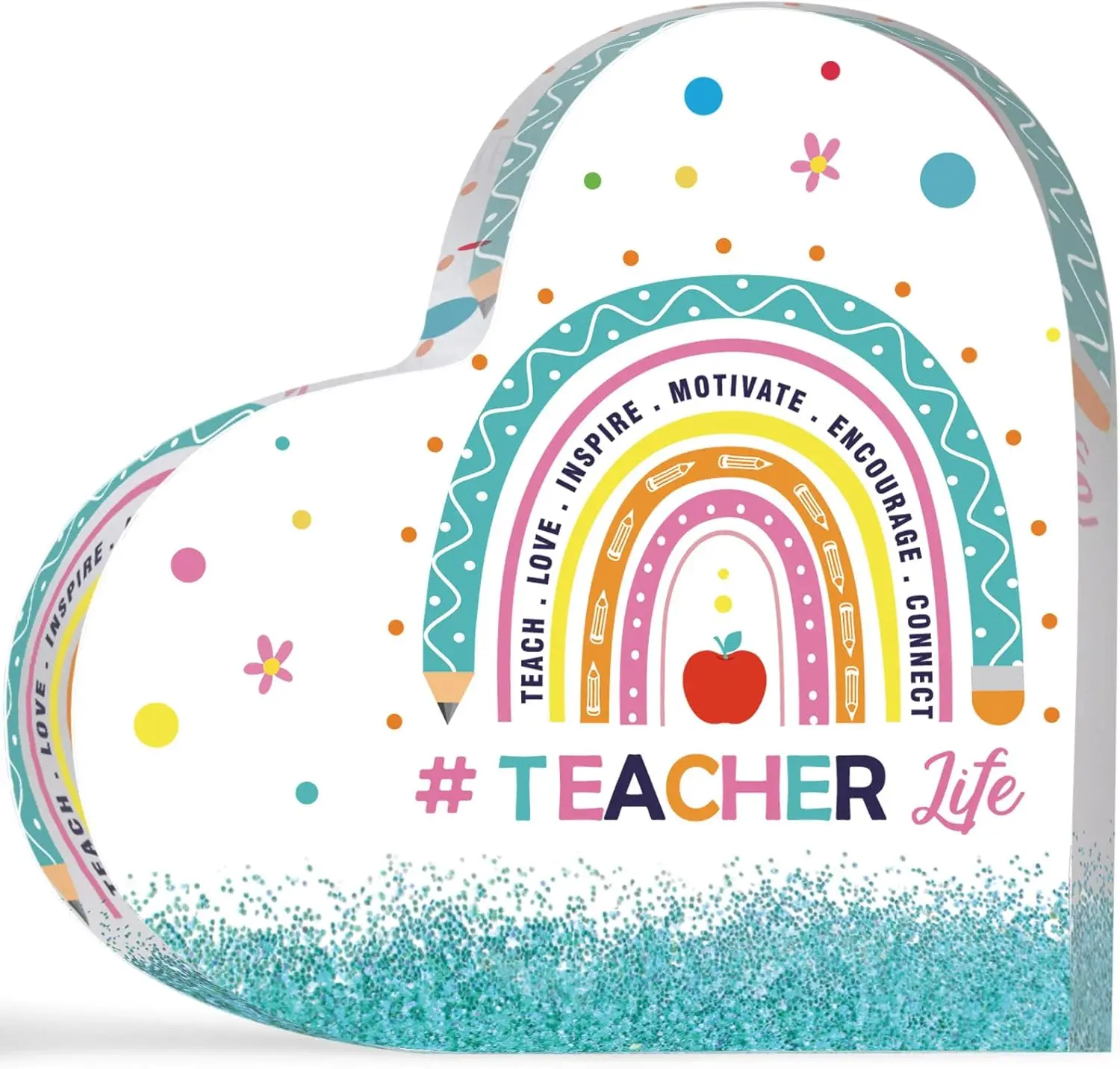 Teacher Appreciation Gifts for Women Acrylic Keepsake and Paperweight Teacher Gifts for Nurse Graduation Retirement First
