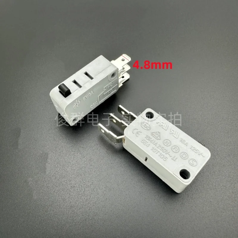 5PCS/large micro switch 16A power travel limit detection reset button side common terminal