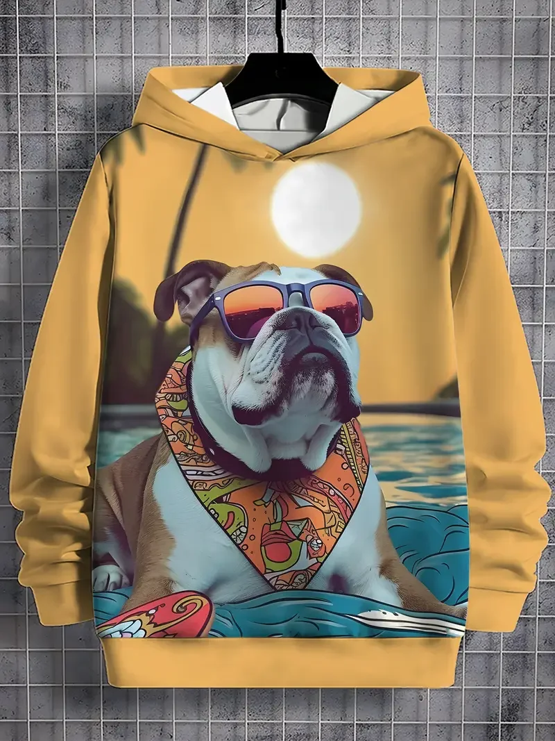 

2025 Funny 3D Print Animal Graphic Men's Women's Hoodies Fashion Creative Pets Pattern Long Sleeve Tops Autumn Unisex Sweatshirt