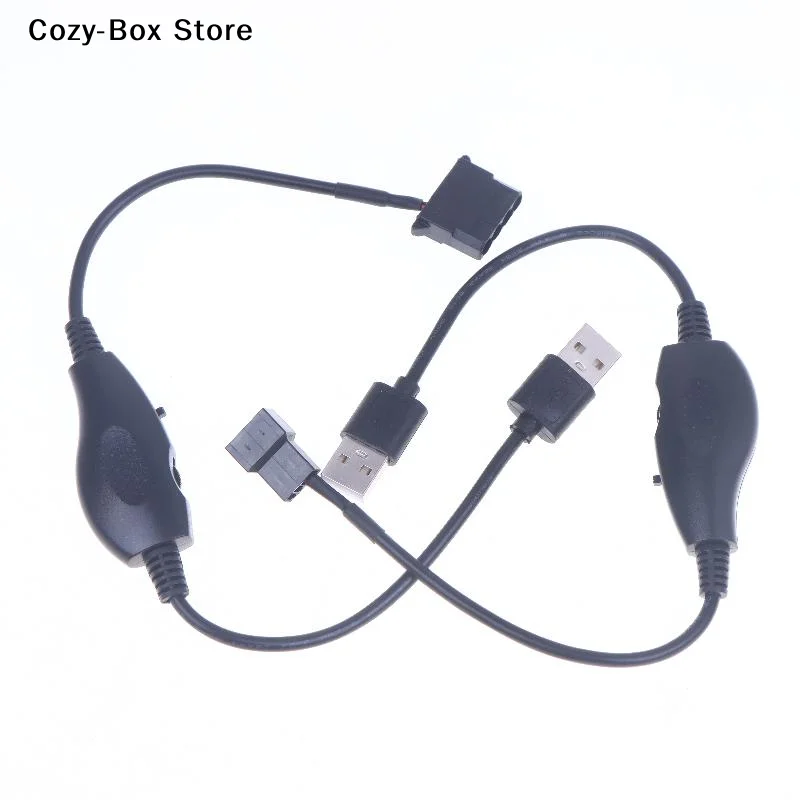 [ZY]USB To 4Pin PWM 5V To 12V Boost Line Fan Power Adapter Connector Converter Cable With Adjust Switch[ZY]