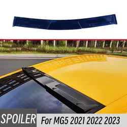 For MG5 2021 2022 2023 Rear Window Roof Car Spoiler Wings ABS Plastic Black Carbon Exterior Tuning Accessories