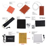 300W 220V Engine Oil Tank Silicone Waterproof Heater Pad Universal Fuel Tank Water Tank Rubber Heating Mat Warming Accessories