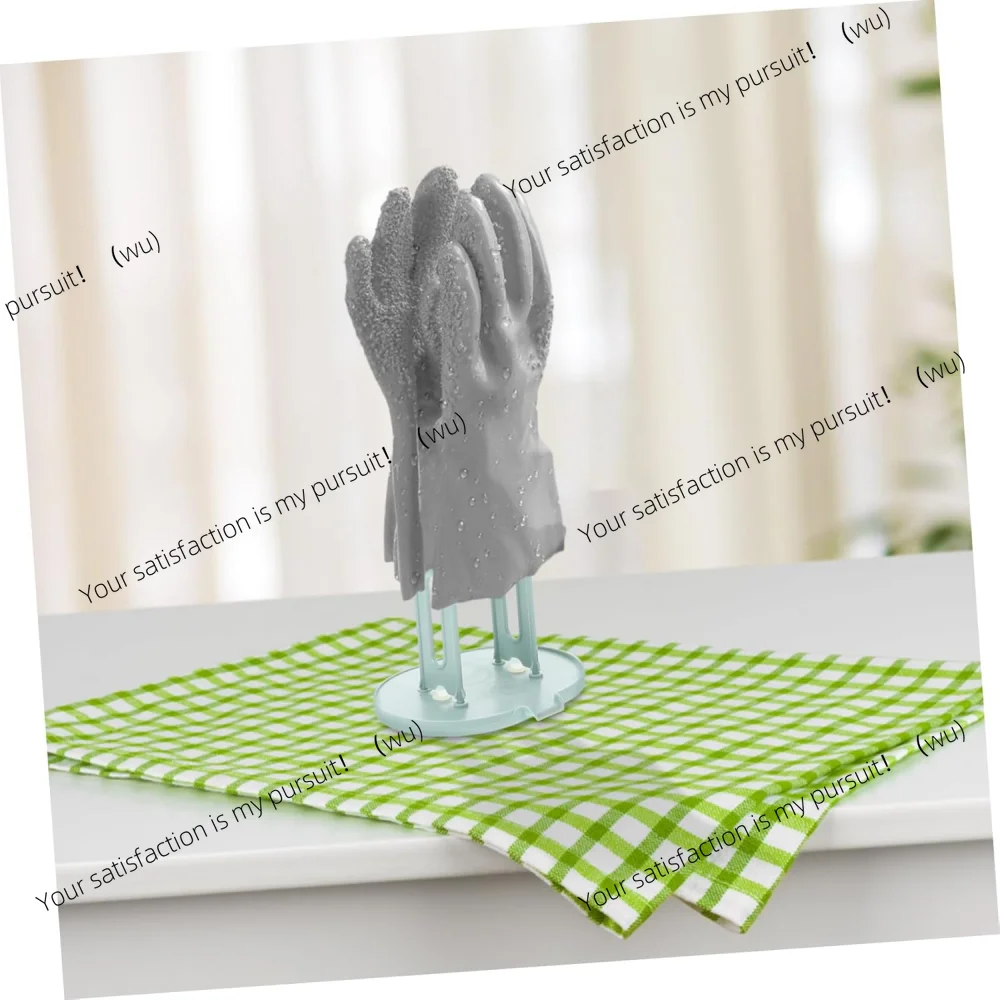 Kitchen glove drying rack with drainage base, rubber glove sink accessories