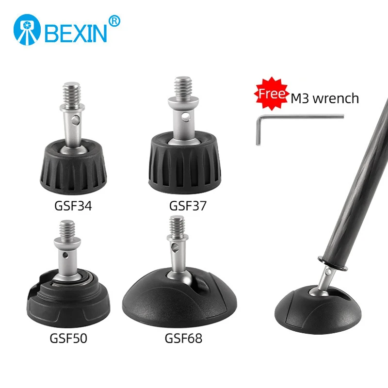 BEXIN Rubber Anti Slip Tripod Release Foot Pad 3/8 Inch Feet Spike for Camera Tripod Monopod Leg Photography Brackets Foot Pad